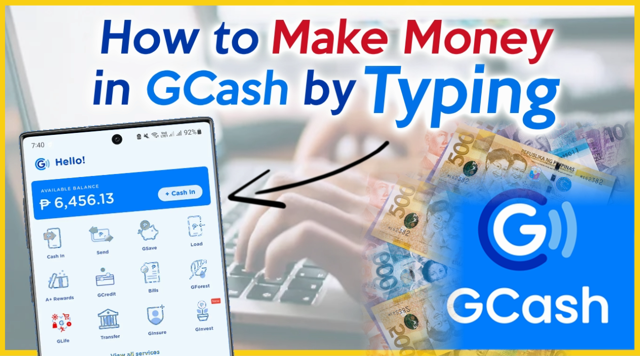 How to Earn Money in GCash by Typing 2024